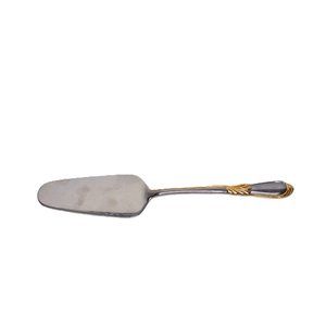 Retroneau 18-8 Gold Accent Electroplate Linda Korea Pie Server Slice Serving